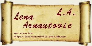 Lena Arnautović vizit kartica